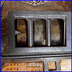 Vintage 1928 Mills 5¢ 1776 Liberty Bell Owl Goose-Neck Front Vendor Slot Machine