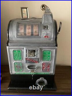 Vintage 1930 Jennings Gooseneck Mechanical Nickel Slot Machine