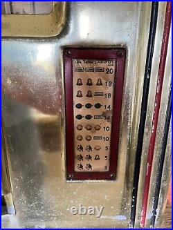 Vintage 1930s Groetchen Columbia 5 Cent Slot Machine Works Great