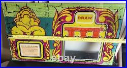 Vintage 1940's Bally Reserve Slot Machine Game 2- Glass Panels Only Art Read