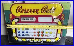 Vintage 1940's Bally Reserve Slot Machine Game 2- Glass Panels Only Art Read