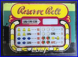 Vintage 1940's Bally Reserve Slot Machine Game 2- Glass Panels Only Art Read
