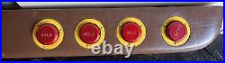 Vintage 1940's Bally Reserve Slot Machine Game Light Assembly & Button Assembly