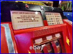 Vintage 1940s Bally Hi-Boy 25 Cent Tall Slot Machine