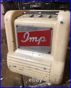 Vintage 1940s Imp Gumball Slot Machine Trade Simulator Coin Operated Works