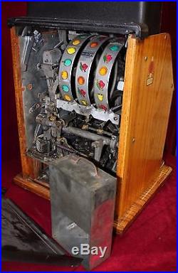 Vintage 1940s Mills High Top 25¢ Clover Bell Slot Machine