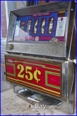 Vintage (1950's) Bally 25¢ Slot Machine Collectible