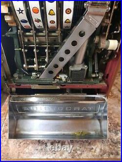 Vintage 1961 ARISTOCRAT Slot Machine 25CENT WORKS GOOD ARISTOCRAT ELITE