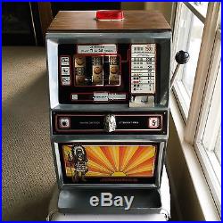 Vintage 1970s Jennings Chief 5-Cent Slot Machine Atlantic City, New Jersey