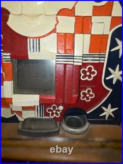 Vintage 25¢ Mills High. Top Slot Machine Castle Front WORKING CONDITION
