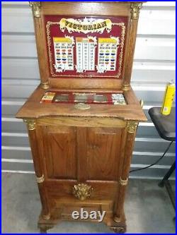Vintage 25¢ Victorian Slot Machine