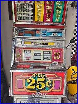 Vintage 25 cent slot machine