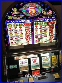 Vintage 5x Pay IGT 25¢ SLOT Works Great! CALIF Pickup or Arrange & Pay Shipping