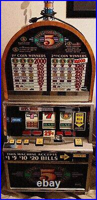 Vintage 5x Pay IGT 25¢ SLOT Works Great! CALIF Pickup or Arrange & Pay Shipping