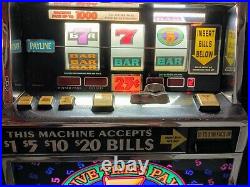 Vintage 5x Pay IGT 25¢ SLOT Works Great! CALIF Pickup or Arrange & Pay Shipping