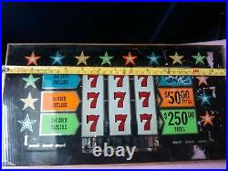 Vintage 777 $50 Pay Out Slot Machine Glass