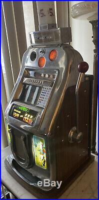 Vintage All Original Mills Bell-O-Matic Sahara Casino 5 Cent Slot Machine