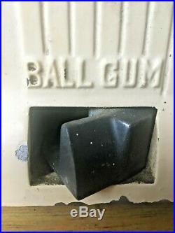 Vintage American Eagle Daval Table Bar 3 Reel Coin Slot Machine Ball Gum Gumball