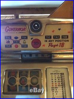 Vintage Antique 1940's 1950's Jennings Indian Head 25 Cent Slot Machine