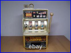 Vintage Antique Automatic Jackpot Coin Tin Toy Slot Machines Japan Not Working