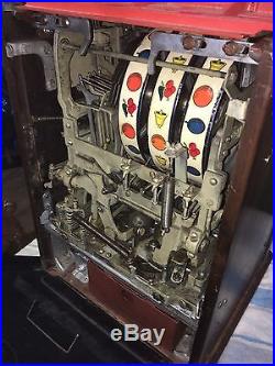 Vintage Antique Indian Chief Slot Machine Working
