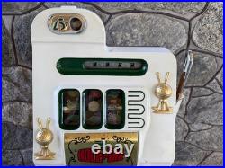 Vintage Antique Mills Golf Theme 25 cent Mechanical Slot Machine Jackpot VIDEO