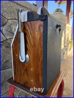 Vintage Antique Mills Golf Theme 25 cent Mechanical Slot Machine Jackpot VIDEO