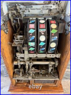 Vintage Antique Mills Golf Theme 25 cent Mechanical Slot Machine Jackpot VIDEO