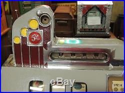 Vintage Antique Mills Slot Machine with Mint Vendor Very Nice Working! L@@K