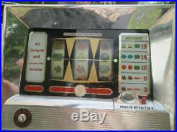 Vintage BALLY 742A 5 Cent Nickel Slot Machine Powers On Selling AS IS Read