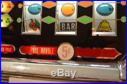 Vintage Bally 1968 MDL 831H Las Vegas Nickel Slot Machine Restored Fully Working