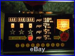 Vintage Bally Big Apple 5-Cent Slot Machine $500