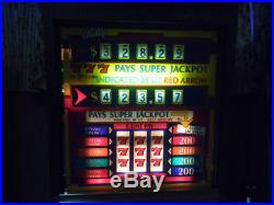 Vintage Bally Old Reno Casino 25-Cent Slot Machine $1000