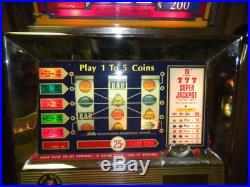 Vintage Bally Old Reno Casino 25-Cent Slot Machine $1000