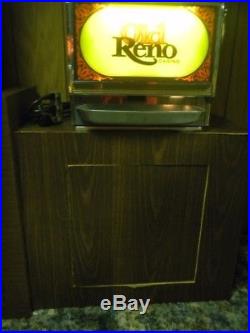 Vintage Bally Old Reno Casino 25-Cent Slot Machine $900