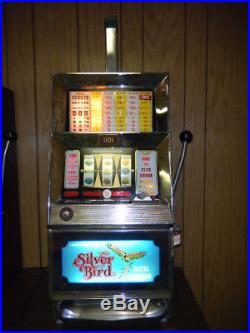 Vintage Bally Silver Bird Hotel and Casino 10-Cent Slot Machine $900