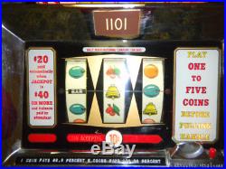Vintage Bally Silver Bird Hotel and Casino 10-Cent Slot Machine $900