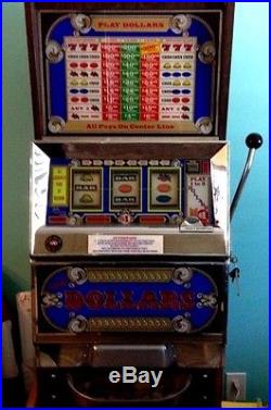 Vintage Bally Silver Dollar Slot Machine works