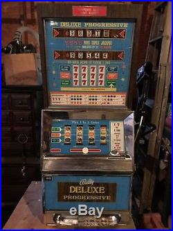 Vintage Bally Slot Machine, EM 4 Reel, Progressive Deluxe Continental, Working
