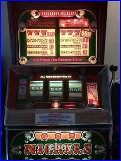 Vintage Bally's Double Up Nickle Slot Machine