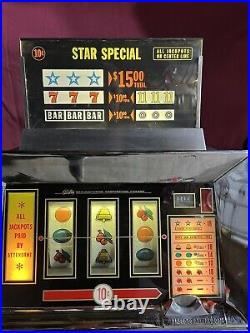 Vintage Ballys 10 Cent Slot Machine