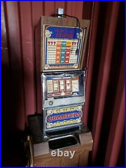 Vintage Ballys slot Machine One Arm 25 cent Quarter