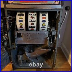 Vintage Ballys slot machine 1970's Turns On But Needs Restoration