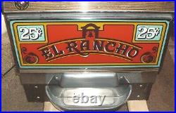 Vintage El Rancho Las Vegas 25 Cent Slot Machine 9/12/1978 Non-working New Parts