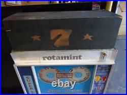 Vintage German Slot Machine Rotamint Super Sieben