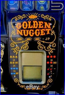 Vintage Golden Nugget Mills Slot Machine, Restored