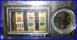 Vintage HARRAH'S HOTEL CASINO 50 Cent 3 Reel Mechanical SLOT MACHINE -WORKS