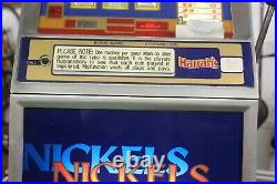 Vintage Harrah's Nickle Slot Machine Jennings Co. Model J400 The Olympic