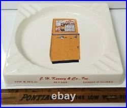 Vintage J. H. Keeney & Co. Advertising Ash Tray LITTLE BUCKAROO Slot Machine