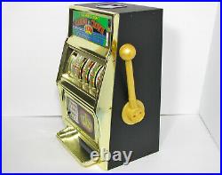 Vintage JAPAN WACO CASINO CROWN NOVELTY SLOT MACHINE BANK EUC